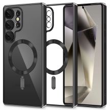 Tech-Protect MagFlex Case für Samsung Galaxy S25 Ultra - Transparent Schwarz