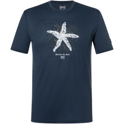 3. Herren-T-Shirt SUPER.NATURAL M SEA STAR TEE marineblau