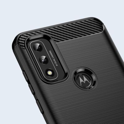 6. Carbon Case Flexible Schutzhülle Motorola Moto G Play 2022 schwarz