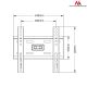 8. Maclean MC-777 TV-Wandhalterung (Wandmontage; 13" - 42"; max. 35 kg)
