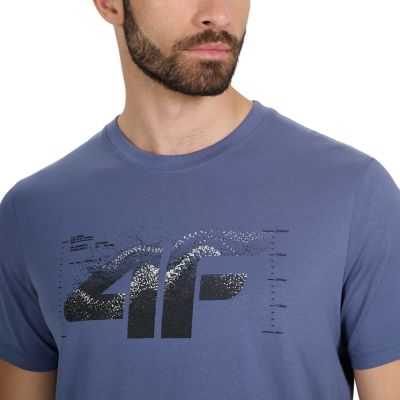 10. Herren T-Shirt 4F M2359 Denim 4FWAW25TTSHM2359 32S