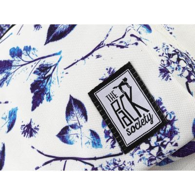6. THE SOCIETY PACK XCLASSIC RUCKSACK 181CPR702-72 OFF WHITE BLUE BLUMENMUSTER