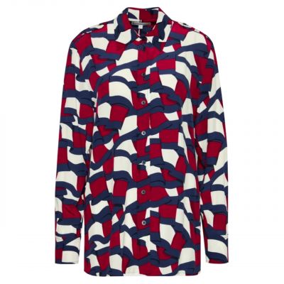 Tommy Hilfiger Viskose-W-Shirt WW0WW31447