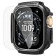 2. Spigen Rugged Armor Schutzhülle + 9H-Hartglas für Apple Watch Ultra 49 mm – Mattschwarz