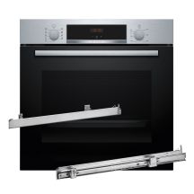 Backofen BOSCH HBA514BS3 + Teleskopauszüge 1 Ebene BOSCH HEZ538000