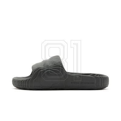 Herren adidas Adilette 22 Grey Five Lifestyle Flip-Flops, modisch für den Sommer, Schwarz (HP6522)
