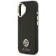 6. Guess Grained Strass Logo MagSafe Hülle für iPhone 17 - Schwarz