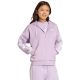 4. Damen adidas Essentials 3-Streifen Fleece-Hoodie mit durchgehendem Reißverschluss Lila JY3080