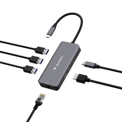 2. Verbatim 32157 USB 3.2 Gen 1 (3.1 Gen 1) Typ-C Hubs und Hubs 5000 Mbit/s Grau