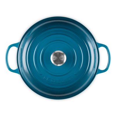 4. Le Creuset 21180306422430 gusseiserner Topf, 30 cm grün