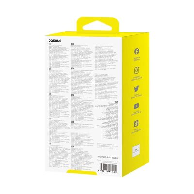 6. Baseus Cube Pro 65W GaN-Ladegerät 2x USB-C USB-A - Weiß