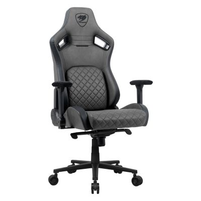 4. COUGAR CGR-DSF-GRB Universal-Gaming-Stuhl, gepolsterter Sitz, Grau