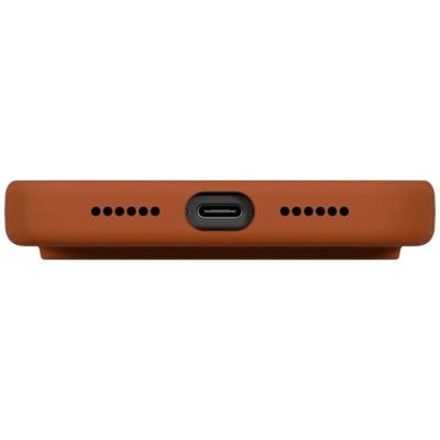 5. Uniq Lino Hülle für iPhone 17 Pro Max Magclick Charging - Orange