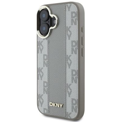 2. DKNY Checkered Pattern Magsafe-Hülle für iPhone 16 – Beige