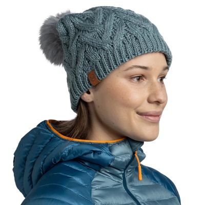 2. Buff Knitted Fleece Caryn Beanie 13674377010 Grün One Size