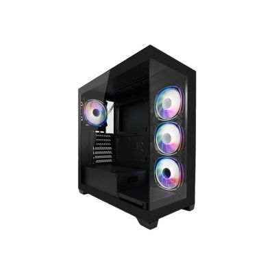 LC-Power LC-715B-ON Midi-Tower-Computer-Sicherheitshalterungen Schwarz