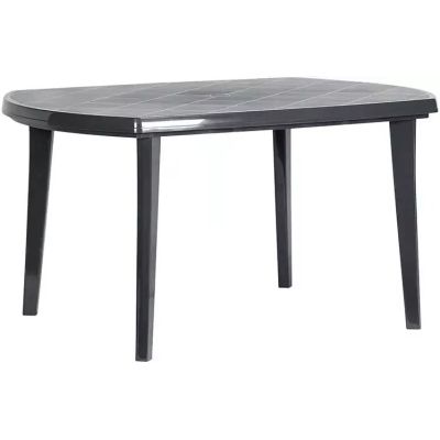 KETER Elise ovaler Gartentisch 137x90cm Graphit