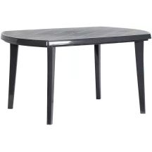 KETER Elise ovaler Gartentisch 137x90cm Graphit