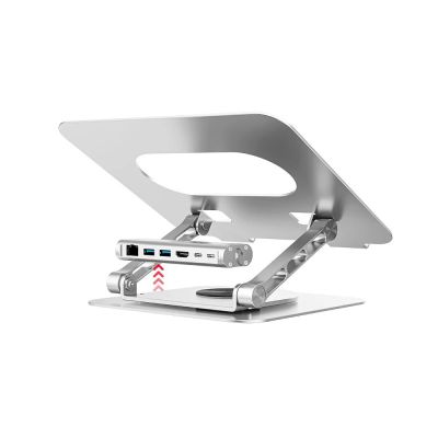 8. UNITEK Laptopständer + USB-C-Hub, HDMI 1.4, 4K, PD 100W