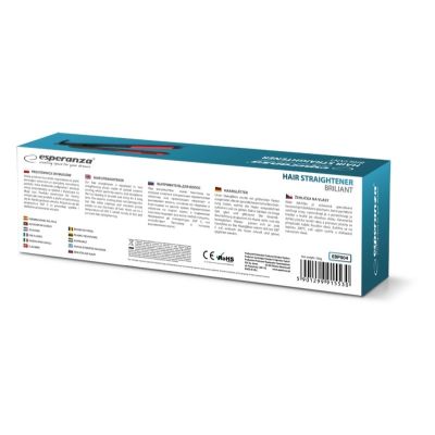 4. Esperanza Brilliant EBP004 Haarglätter (35W; schwarz)