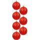 37. Dekorative Kunststoffkugeln, 6 cm, Set mit 35 Stück, rot