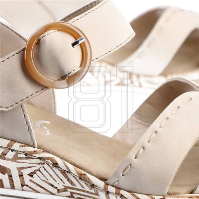 8. Bequeme Keilsandaletten Rieker W RKR595 beige