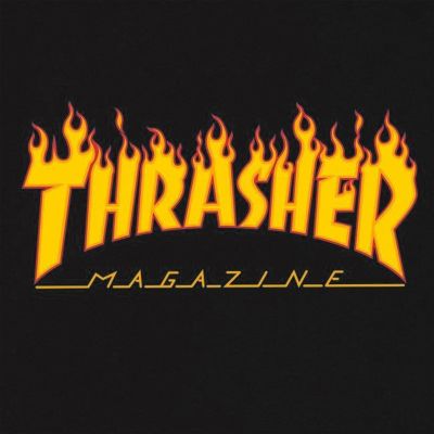 2. Thrasher Flame Logo T-Shirt Schwarz - 110102/BK