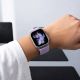 6. Tech-Protect NylonLoop Armband für Apple Watch 44 / 45 / 46 / 49 mm – violett