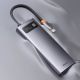 20. Baseus Metal Gleam Series HUB 7-in-1 Dockingstation USB Typ C - 1 x HDMI / 1 x VGA / 3 x USB 3.2 Gen. 1 / 1 x Power Delivery / 1 x RJ-45 Ethernet grau (WKWG040013)