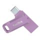 SanDisk Ultra Dual Drive Go USB 256 GB USB-Stick, USB Typ-A / USB Typ-C 3.2 Gen 1 (3.1 Gen 1), Lavendel