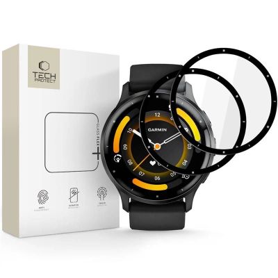 Tech-Protect Glass Flex+ 2er-Pack Hybridglas für Garmin Venu 3 - Schwarz