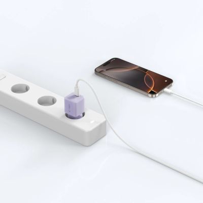 7. Tech-Protect NCM25 USB-C PD 25W Wandladegerät - Lila