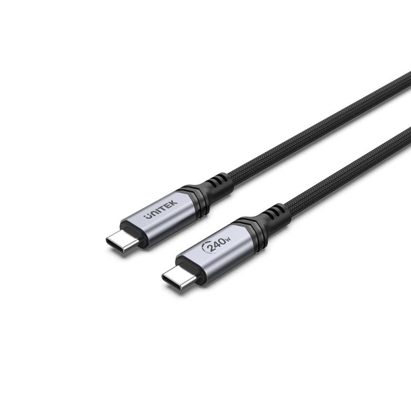 UNITEK USB-C 3.1 Ladekabel, PD 240W, 2M