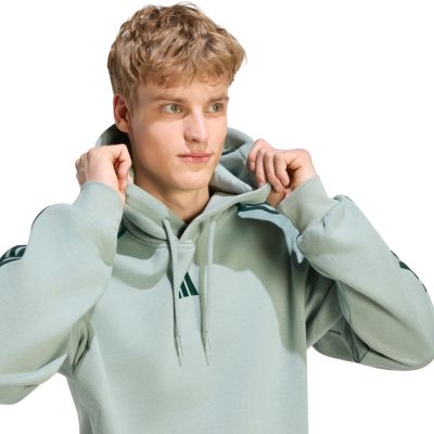 4. Herren-Sweatshirt adidas Essentials 3-Stripes Fleece Hoodie hellgrün KY4172