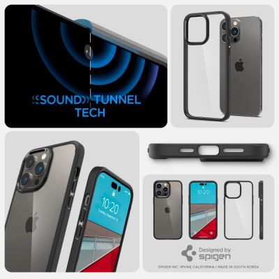 11. Spigen Ultra Hybrid-Hülle für iPhone 14 Pro – Mattschwarz