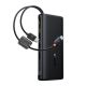 Baseus EnerFill FC41 20000mAh 100W Powerbank mit Digitalanzeige und integriertem Dual-USB-C-Kabel – Schwarz