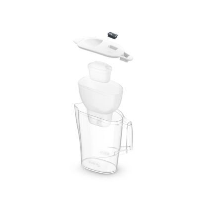 BRITA Aluna Kanne 2,4 l + 2 MAXTRA Kartuschen (weiß)