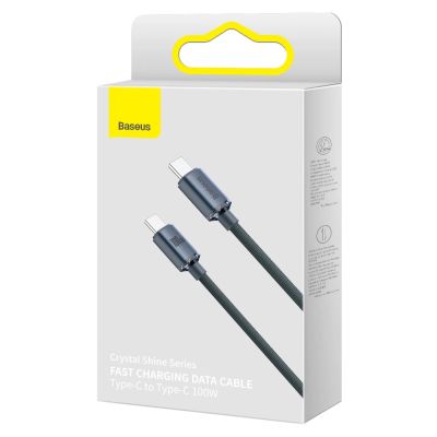 5. Baseus CAJY000601 USB-C – USB-C PD-Kabel 100 W 5 A 480 Mbit/s 1,2 m – Schwarz