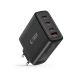 6. Tech-Protect NC100W-GAN GaN-Netzwerkladegerät 3x USB-C PD 100W / USB-A QC 3.0 - Schwarz
