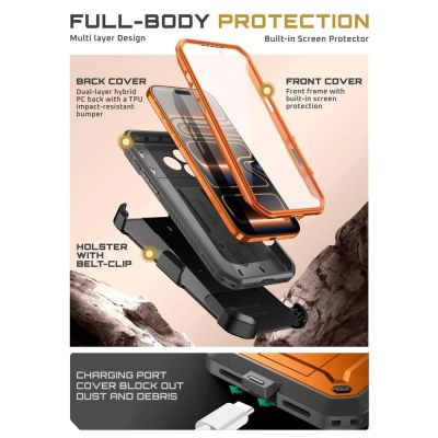 6. Supcase Unicorn Beetle Pro Hülle für iPhone 17 Pro Max – Orange
