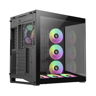 7. GameMax NEX C56 BK Midi-Tower-Computer-Sicherheits- und Halterungssystem Schwarz