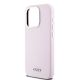 6. DKNY Liquid Silicone Small Metal Logo MagSafe-Hülle für iPhone 14 Pro – Rosa