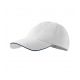 4. Unisex Sandwich Cap 6P (Weiß)