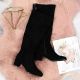 7. Damen-Stiefel mit Blockabsatz, gefüttert, schwarz – Sergio Leone