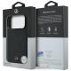 8. Mercedes Leder-Mesh-Hülle mit Bow Line MagSafe für iPhone 18 Pro Max / 17 Pro Max – Schwarz
