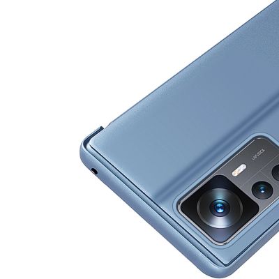 7. Clear View Case Hülle für Xiaomi 12T Pro / Xiaomi 12T Flip Cover schwarz