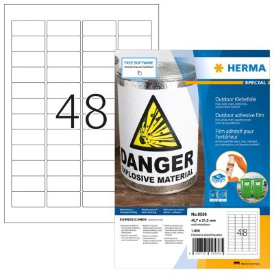2. HERMA Etik. A4 Outdoor Klebefolie 45,7x21,2mm 1920 St.