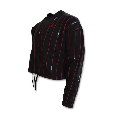 2. Air Jordan Essential Fleece Top Damen Schwarz/Rot Sweatshirt - DJ2623-010