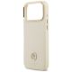 6. Guess Grained Strass Logo MagSafe Hülle für iPhone 17 Pro Max - Beige
