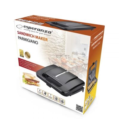 4. Esperanza PARMIGIANO EKT010 Sandwichmaker (1000W; schwarz)